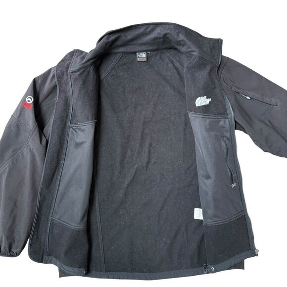 North Face Summit Series Jacket Mens Medium Full Zip Black Soft Shell *No Hood - Picture 2 of 10